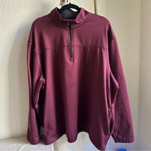 PGA Tour Red 1/4 Zip Pullover Sweatshirt